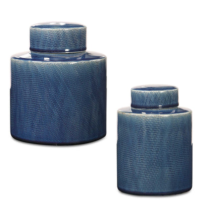 Saniya - Containers (Set of 2) - Blue