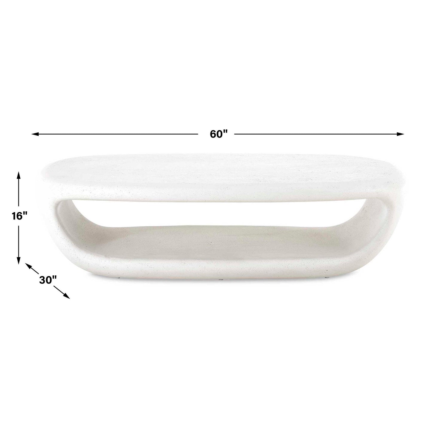 Leyton - Outdoor Coffee Table - White