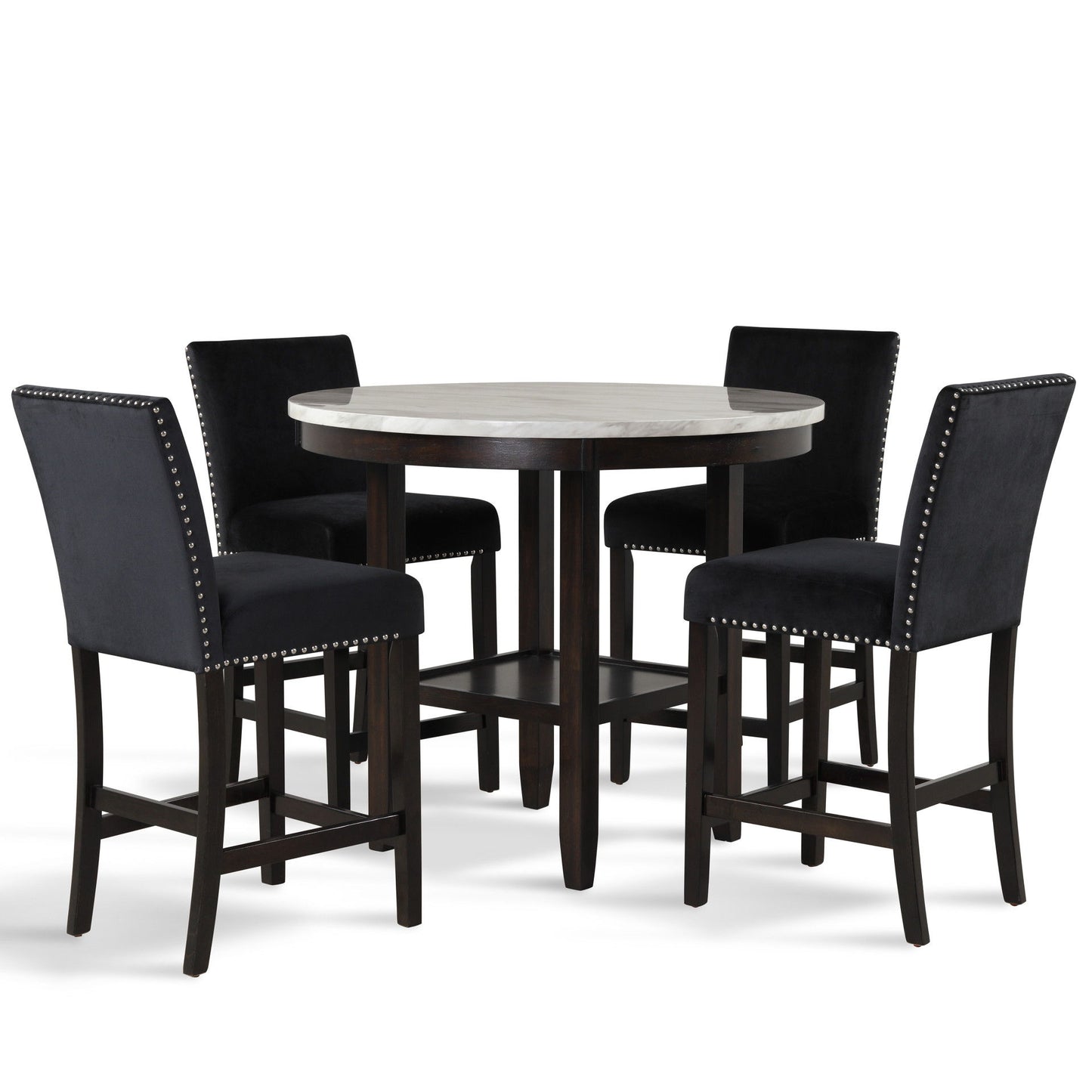 Celeste - Round Counter Table - Espresso