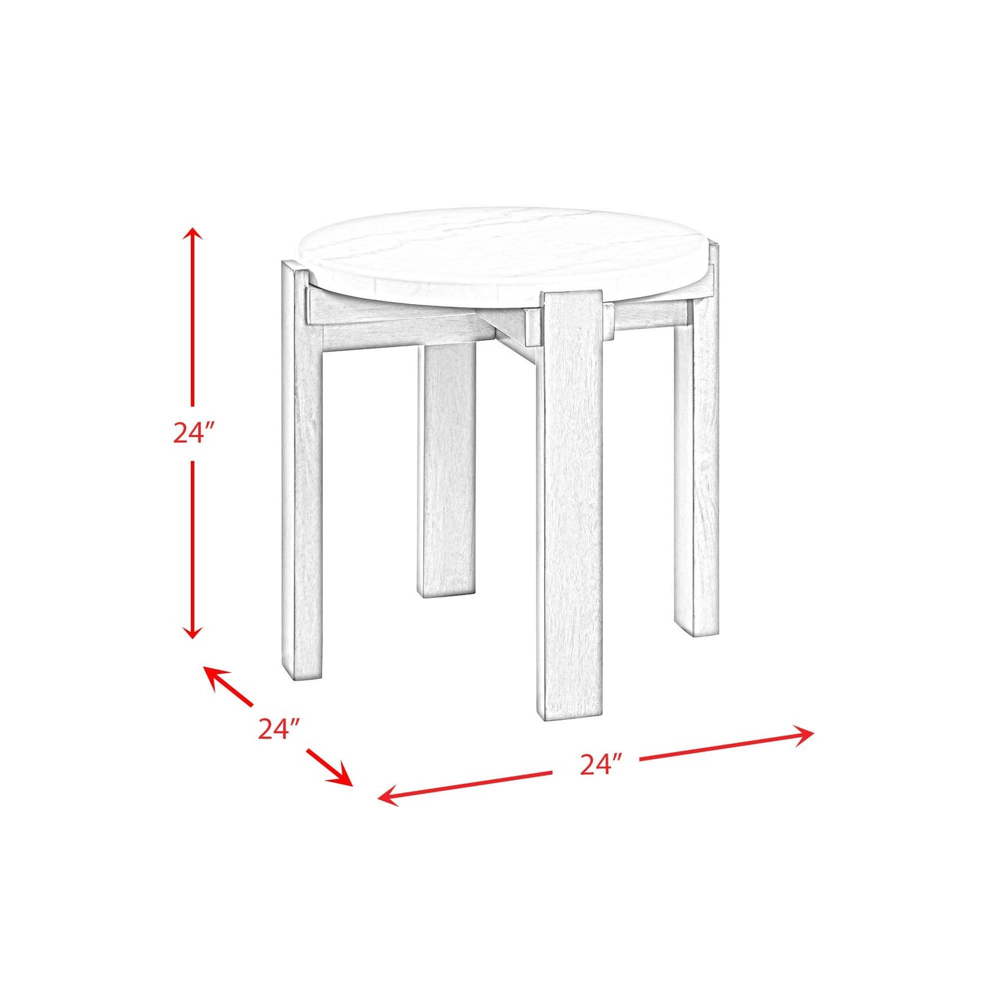 Rosamel - 2 Piece Occasional Table Set (Coffee Table And End Table) - Gray