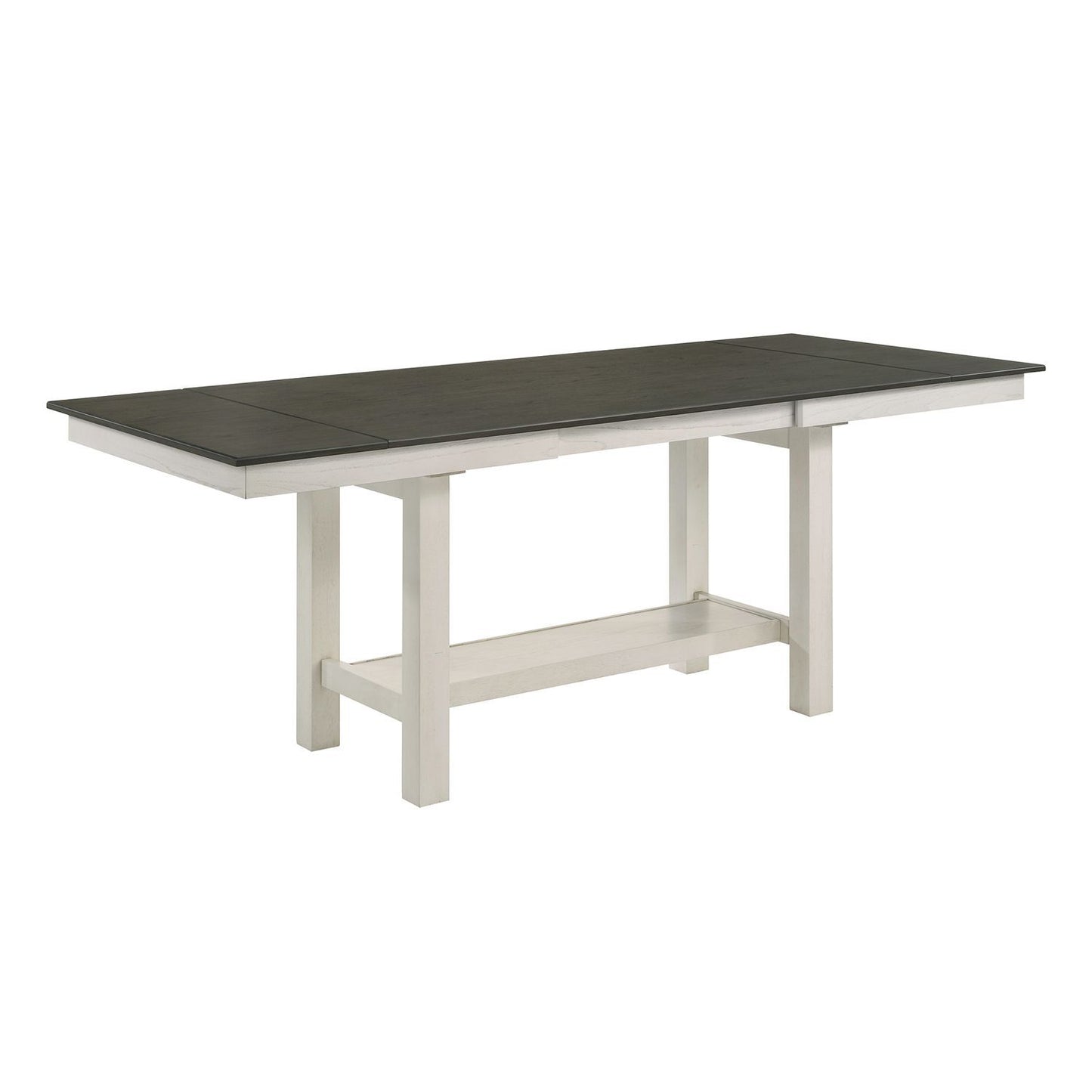 Brook Bay - Gathering Trestle Table Top - Textured White / Carbon Gray