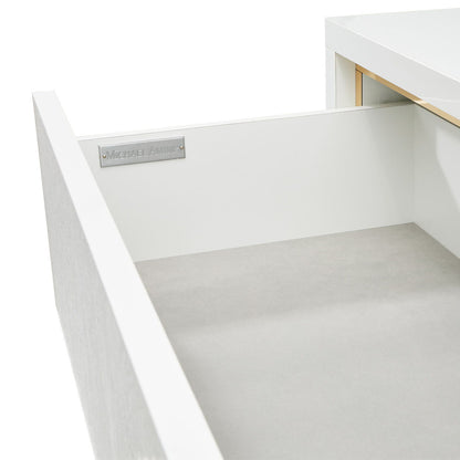 Palm Gate - 6-Drawer Chest - Cloud White
