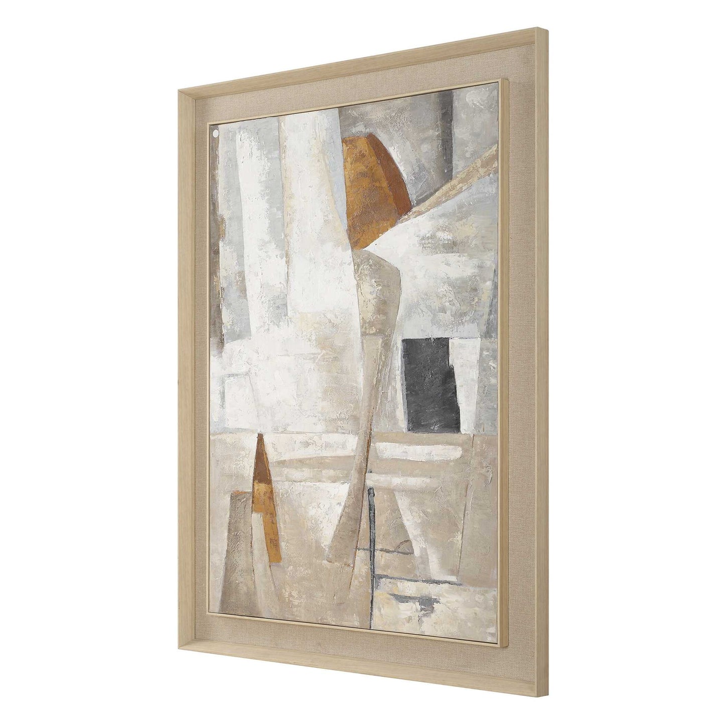 Hide & Seek - Abstract Art - Black / Brown / Gray / Orange / White / Woodtone