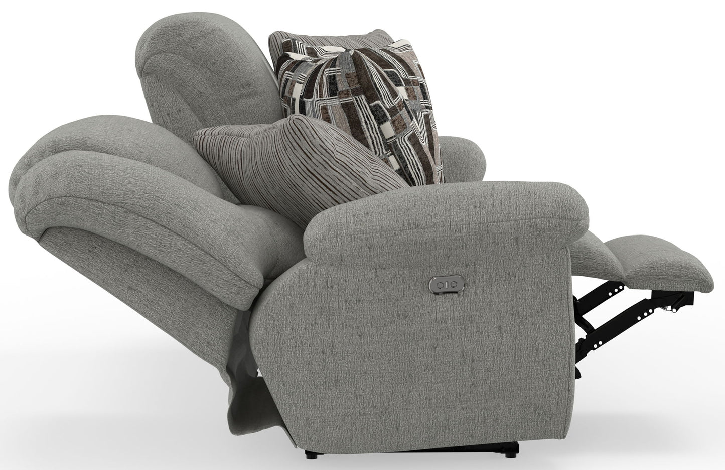 Trifecta - Sofa With 3 Recliners and Drop Down Table