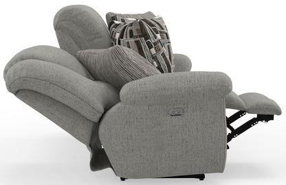 Trifecta - Sofa With 3 Recliners and Drop Down Table