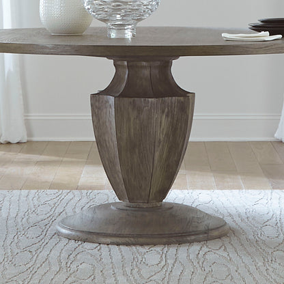Westfield - Round Pedestal Table Base - Havana Brown
