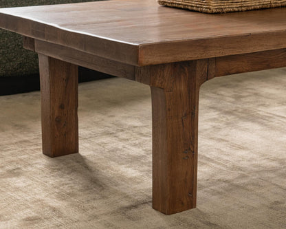 Carmel - Reclaimed Wood Rectangle Coffee Table - Earthy Terra