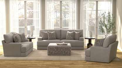 Zeke - Cocktail Ottoman - Cloud