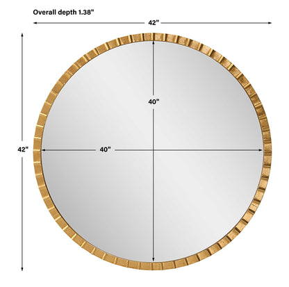 Dandridge - Round Industrial Mirror