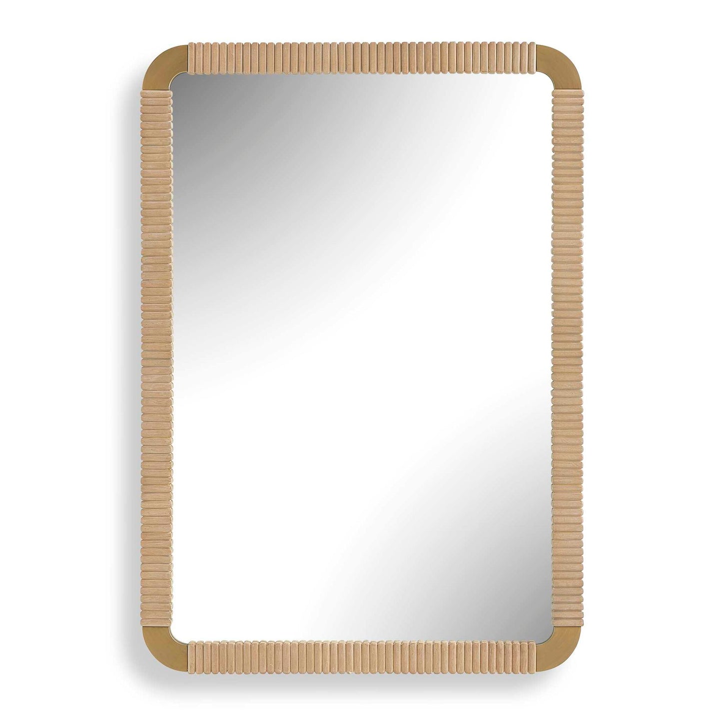 Heinrich - Wood Mirror - Brass / Gold / Woodtone