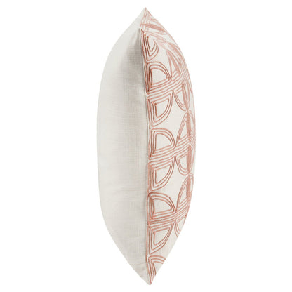 Elea - 22" x 22" Pillow - Ivory / Blush