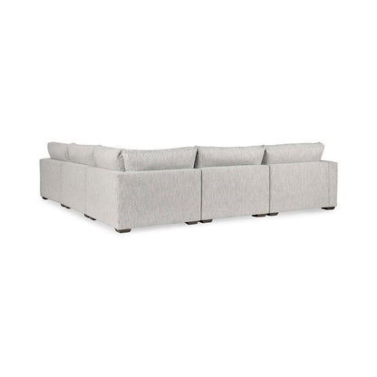 Ludwig - Upholstered 5 Piece Sectional - Ivory