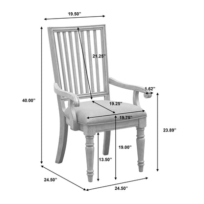Madison Ridge - Arm Chair (Set of 2) - Buff Gray
