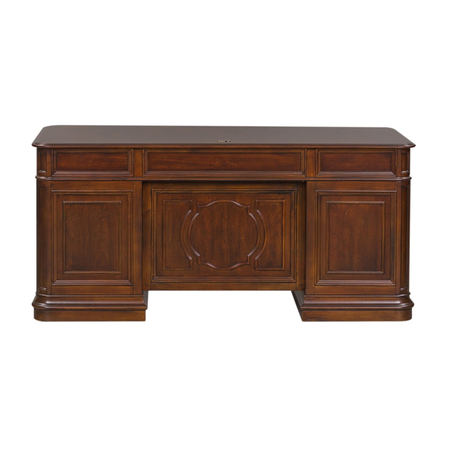 Brayton Manor - Jr Executive Desk Base - Cognac