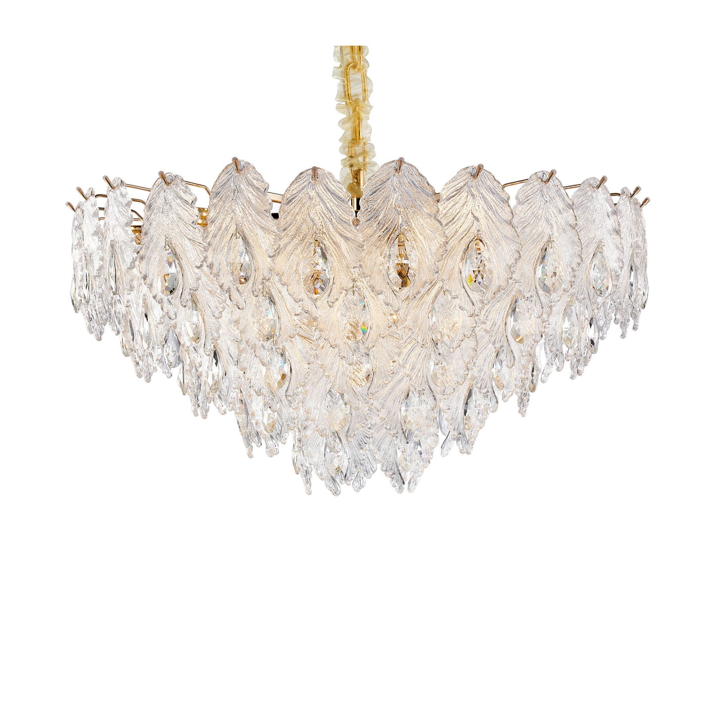 Michael Amini Lighting - Orlisse 18-Light Acrylic Chandelier - Gold
