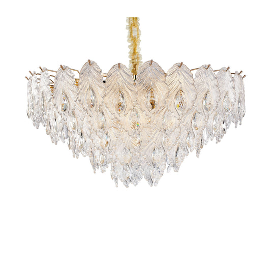 Michael Amini Lighting - Orlisse 18-Light Acrylic Chandelier - Gold