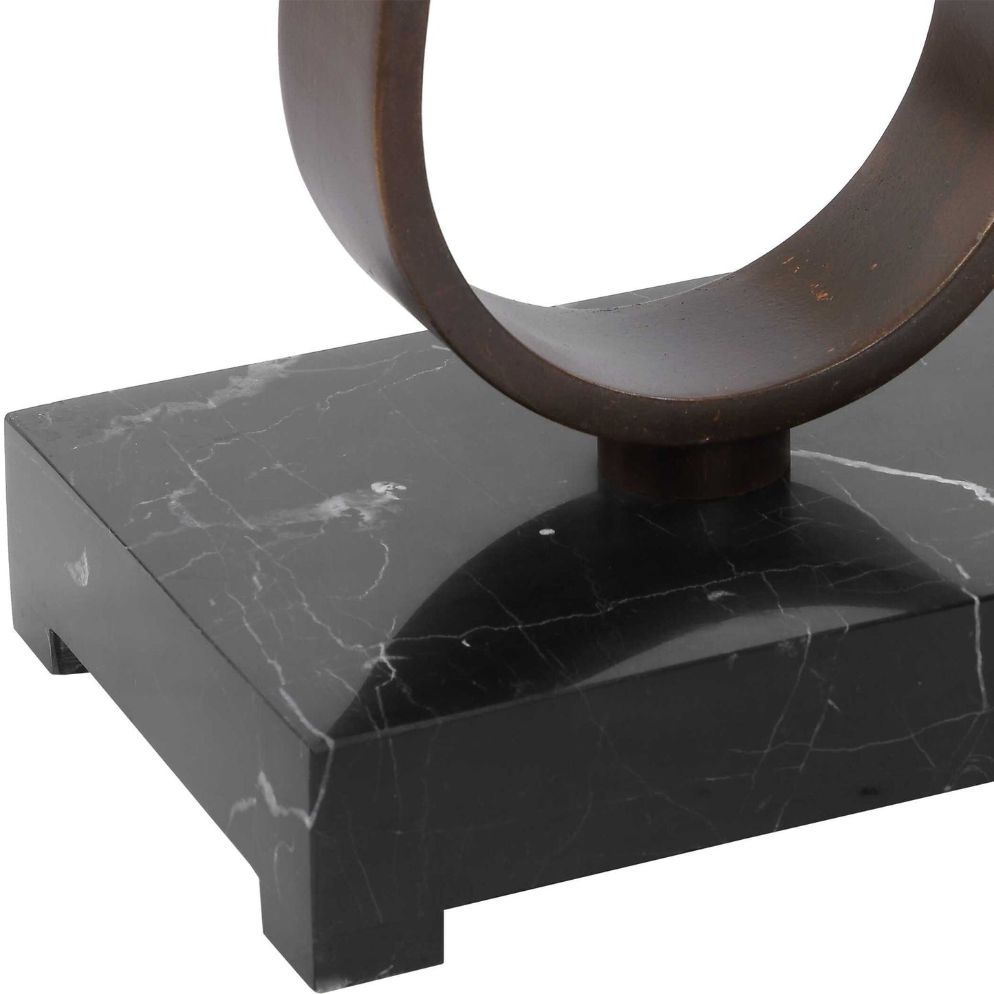 Galloway - Minimalist Accent Table - Black / Bronze