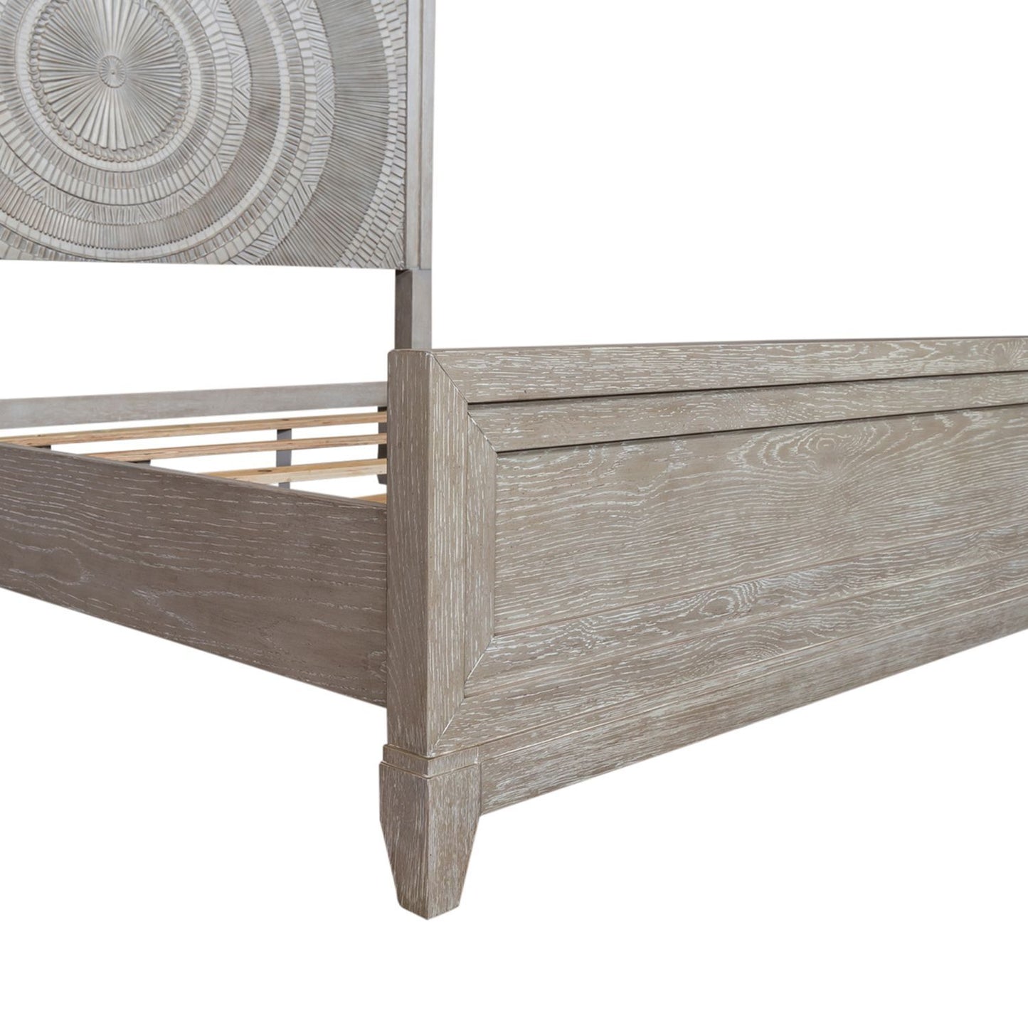 Belmar - King Panel Footboard - Washed Taupe