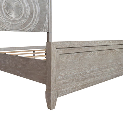 Belmar - King Panel Footboard - Washed Taupe