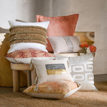 Radiant Oasis - 14" x 20" Tanga Pillow - Natural