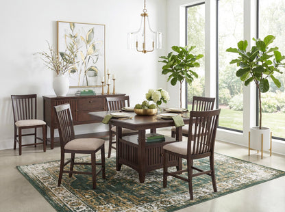 Caldwell - Complete Dining Table - Espresso