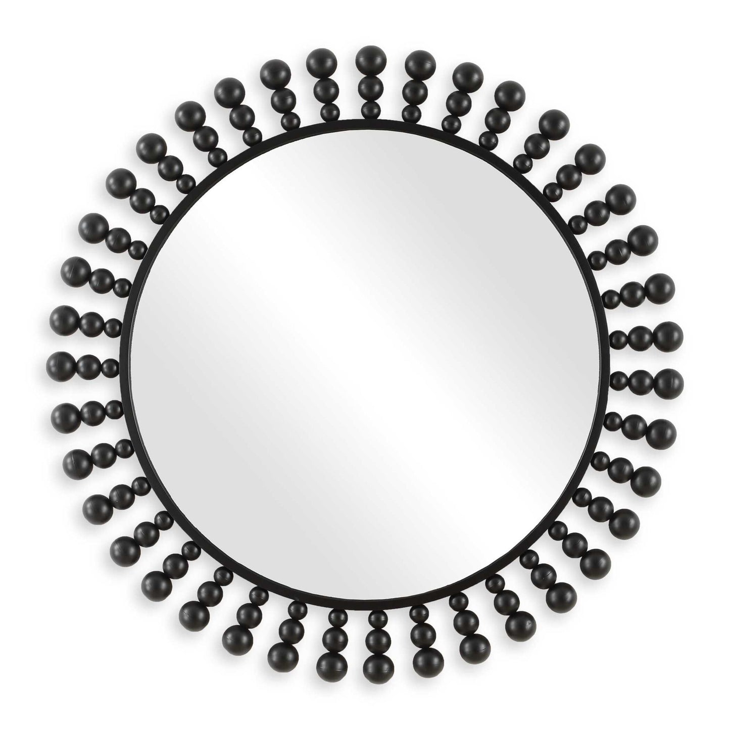 Aziel - Round Mirror - Black