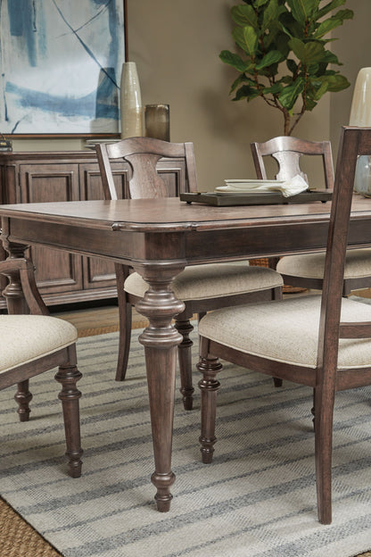 Saddle Creek - Extendable Leg Dining Table Set