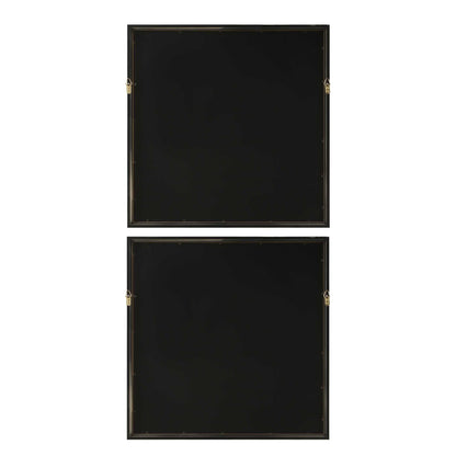 So Golden - Abstract Landscape Prints (Set of 2) - Black / Blue / Brass / Gold / Gray / Pink / White