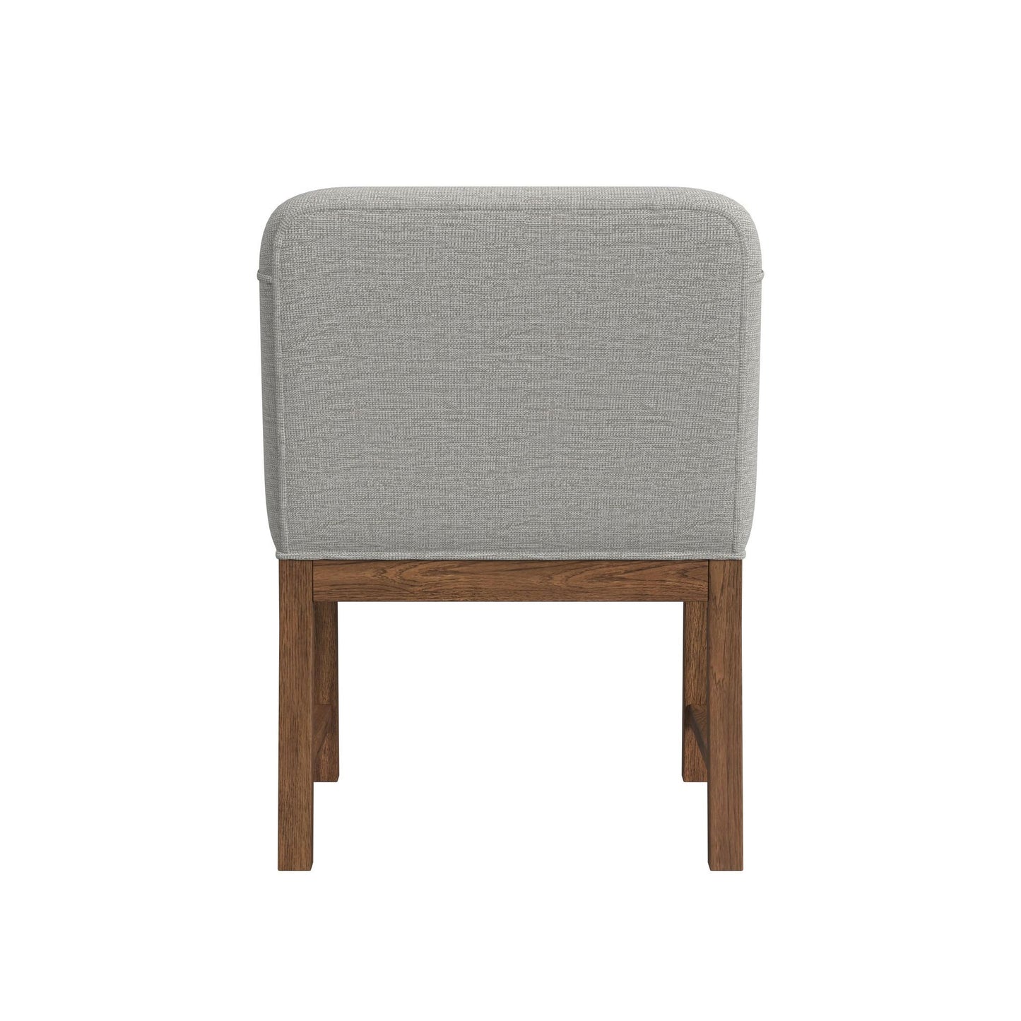 Glinda - Upholstered Fabric Dining Chair (Set of 2) - Brown / Light Gray