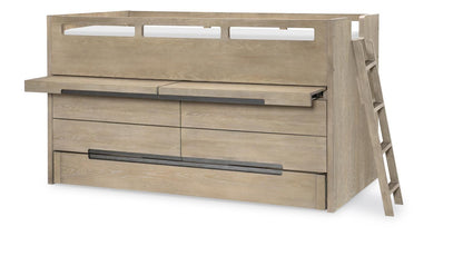 District - Complete Captains Bed - Weathered Oak