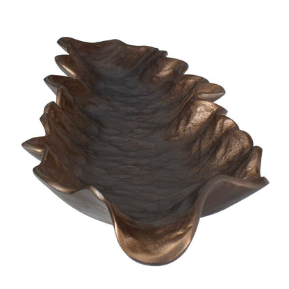 Frond - Indoor-Outdoor Leaf Tray - Bronze