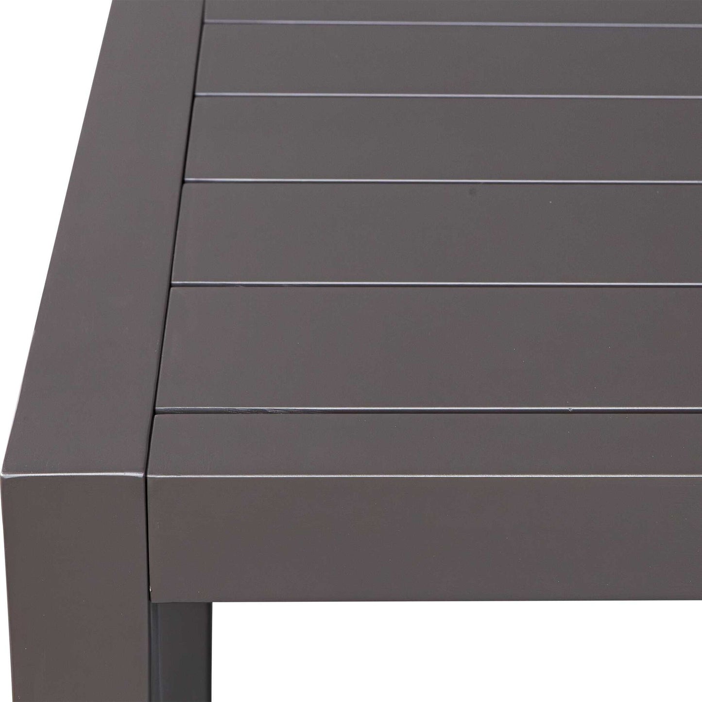 Polanco - Outdoor Aluminum Dining Table - Black