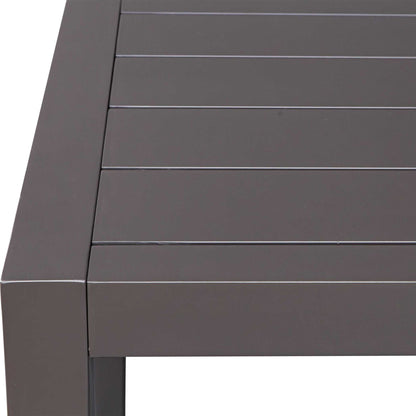 Polanco - Outdoor Aluminum Dining Table - Black
