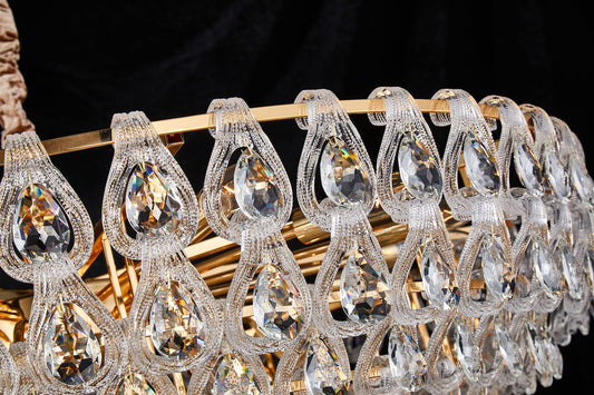Michael Amini Lighting - Gala 28-Light Round LED Chandelier - Gold