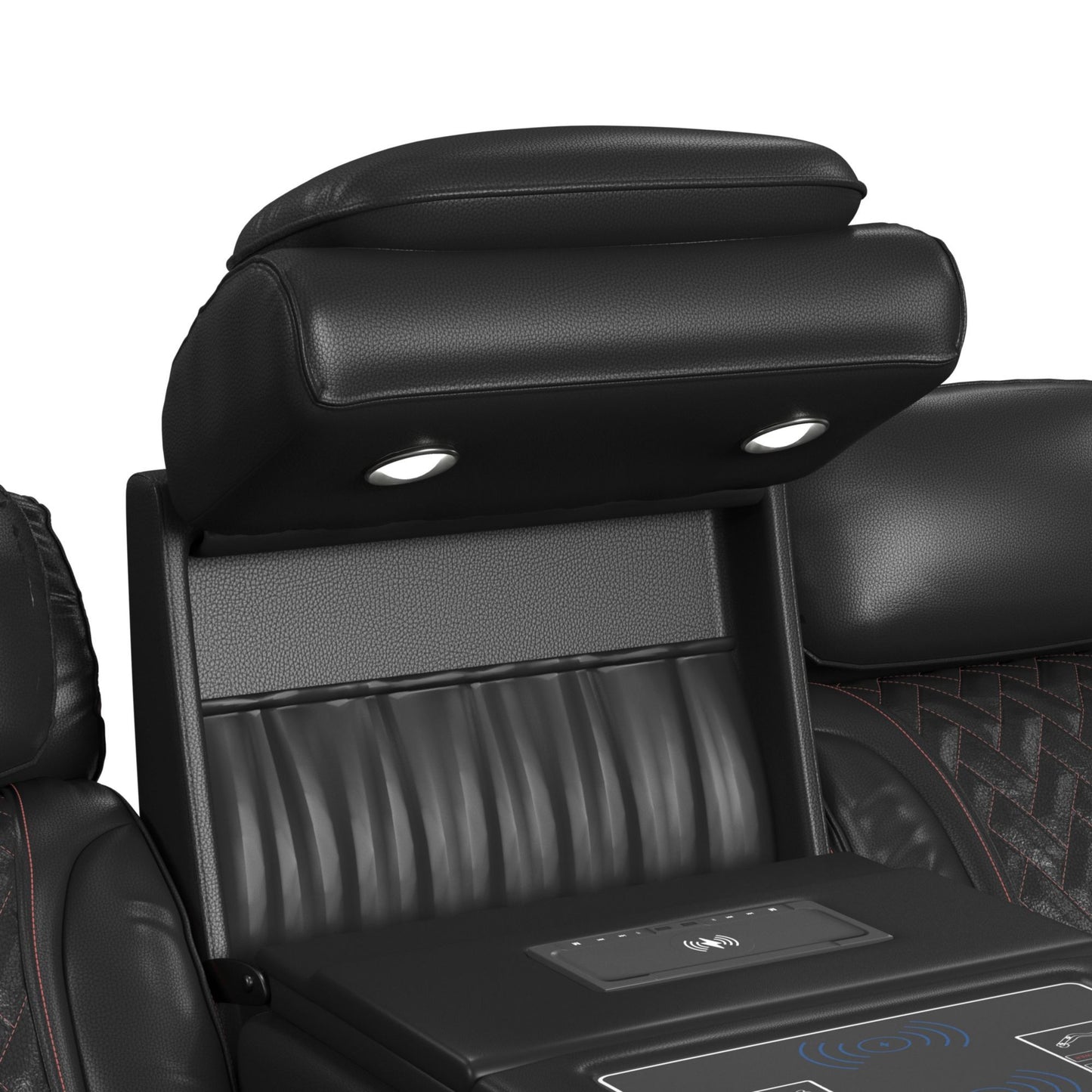 Prime Time - P3 Sofa With I Table, Reading Light, Heat, Massage, LED, And Speaker
