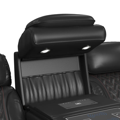 Prime Time - P3 Sofa With I Table, Reading Light, Heat, Massage, LED, And Speaker