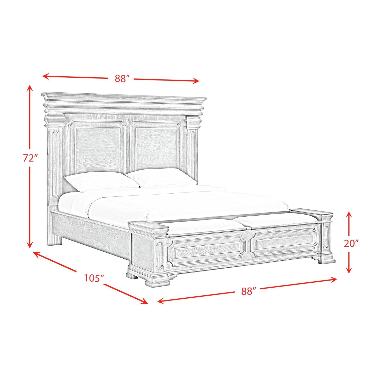 Kings Court - Storage Bedroom Set