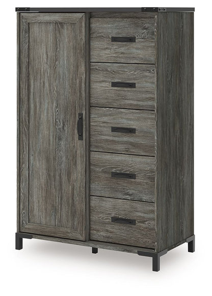 Frandern - Bookcase Panel Bedroom Set With Storage