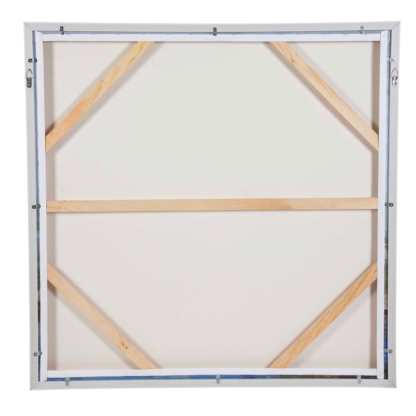 Lush Valley - Framed Canvas - Light Blue