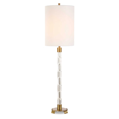 York - Crystal Buffet Lamp - Brass