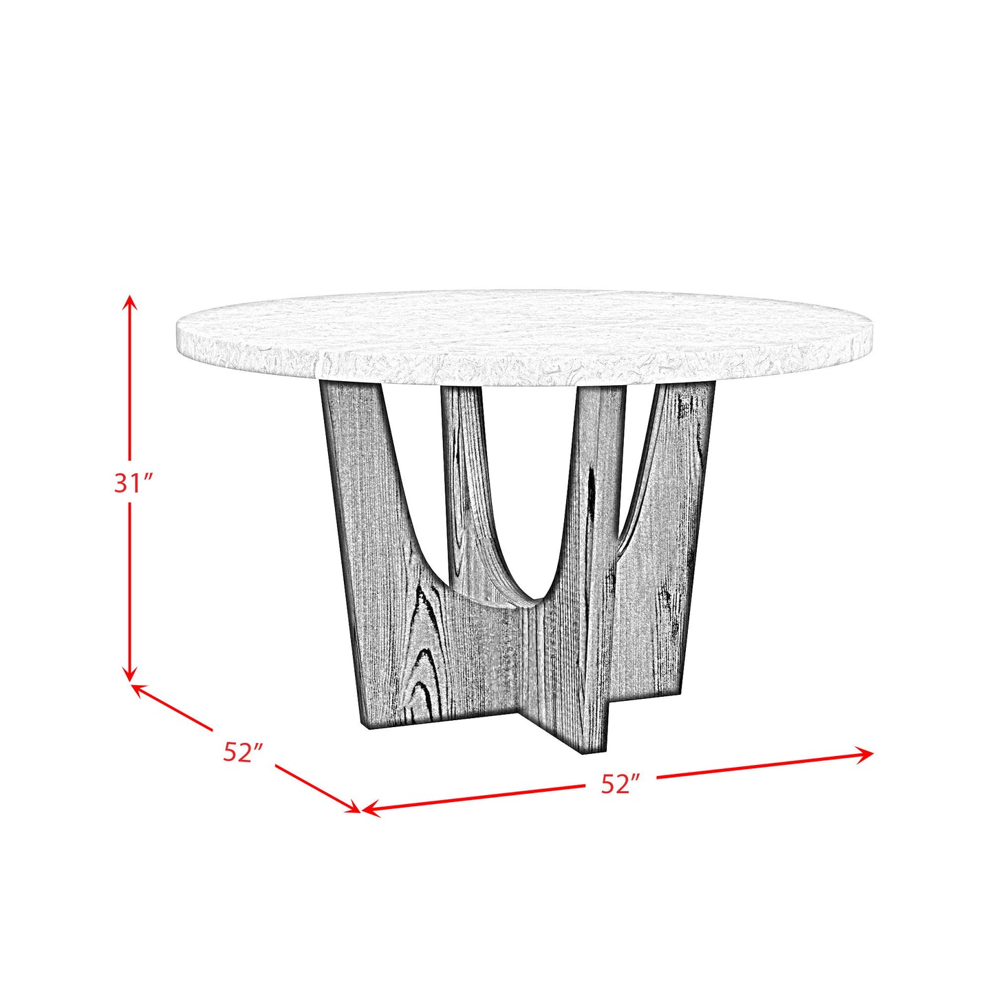 Oregon - 5 Piece Standard Height Dining Set (Round Table And Four Chairs)