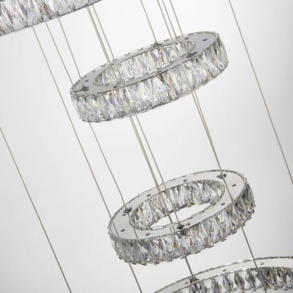 Michael Amini Lighting - Galaxy Modern 49" Crystal Chandelier - Chrome