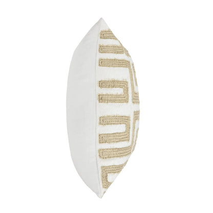 Mateo - 22" x 22" Pillow - Metallic Gold / Ivory