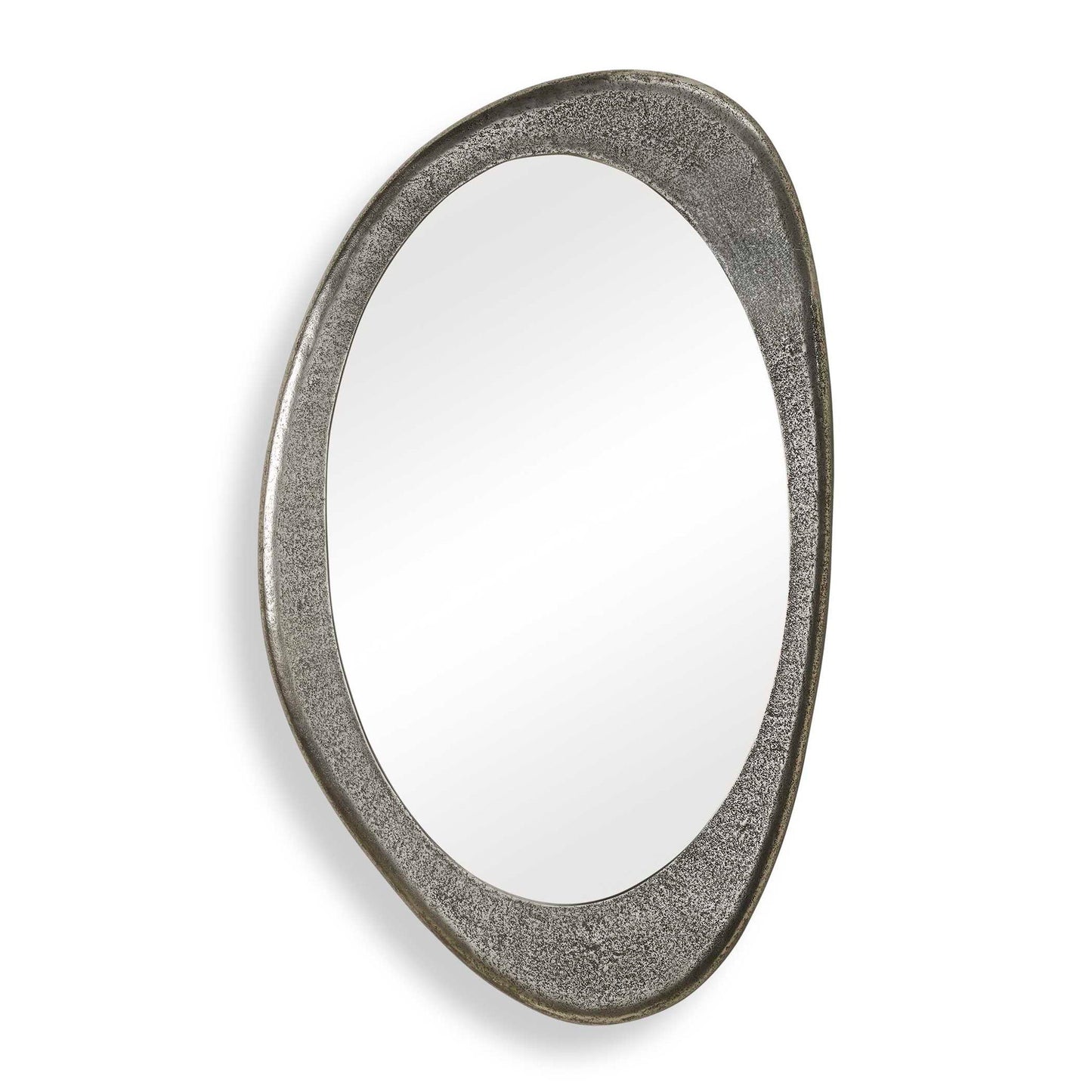 Schiller - Oval Mirror - Antique Nickel