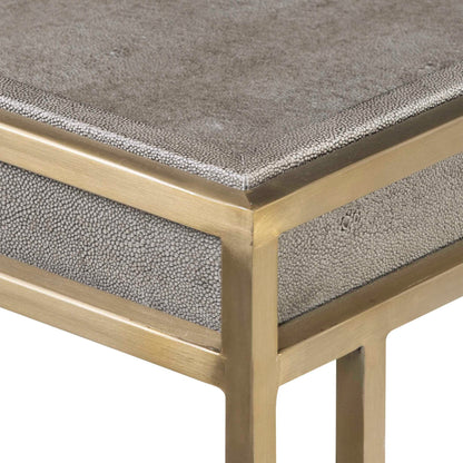 Cardew - Modern Console Table - Pearl Silver & Gold