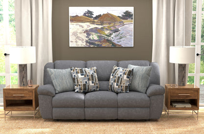 Trifecta - Sofa With 3 Recliners and Drop Down Table
