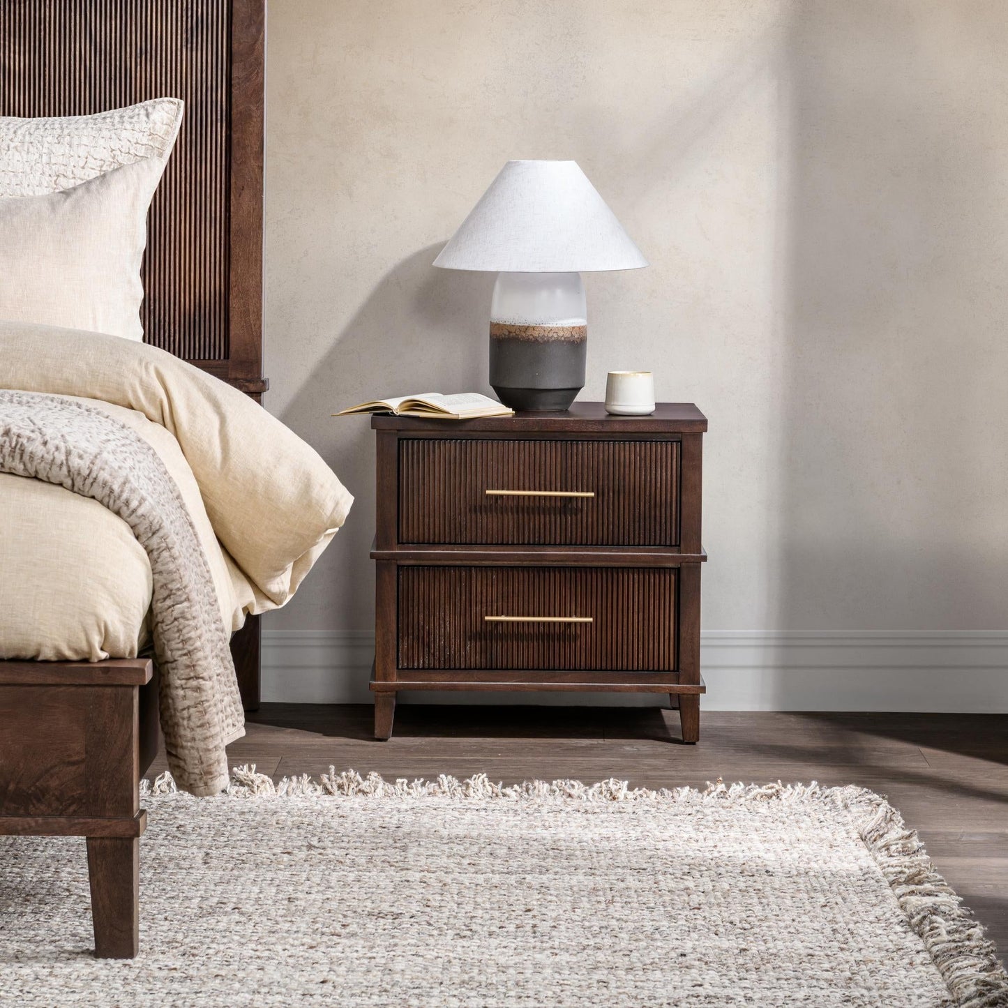 Westlake - 2-Drawer Nightstand - Kona Brown