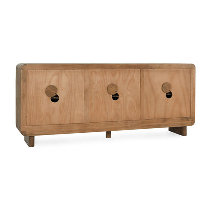 Vally - Wood 6 Door Buffet - Artisan Brown