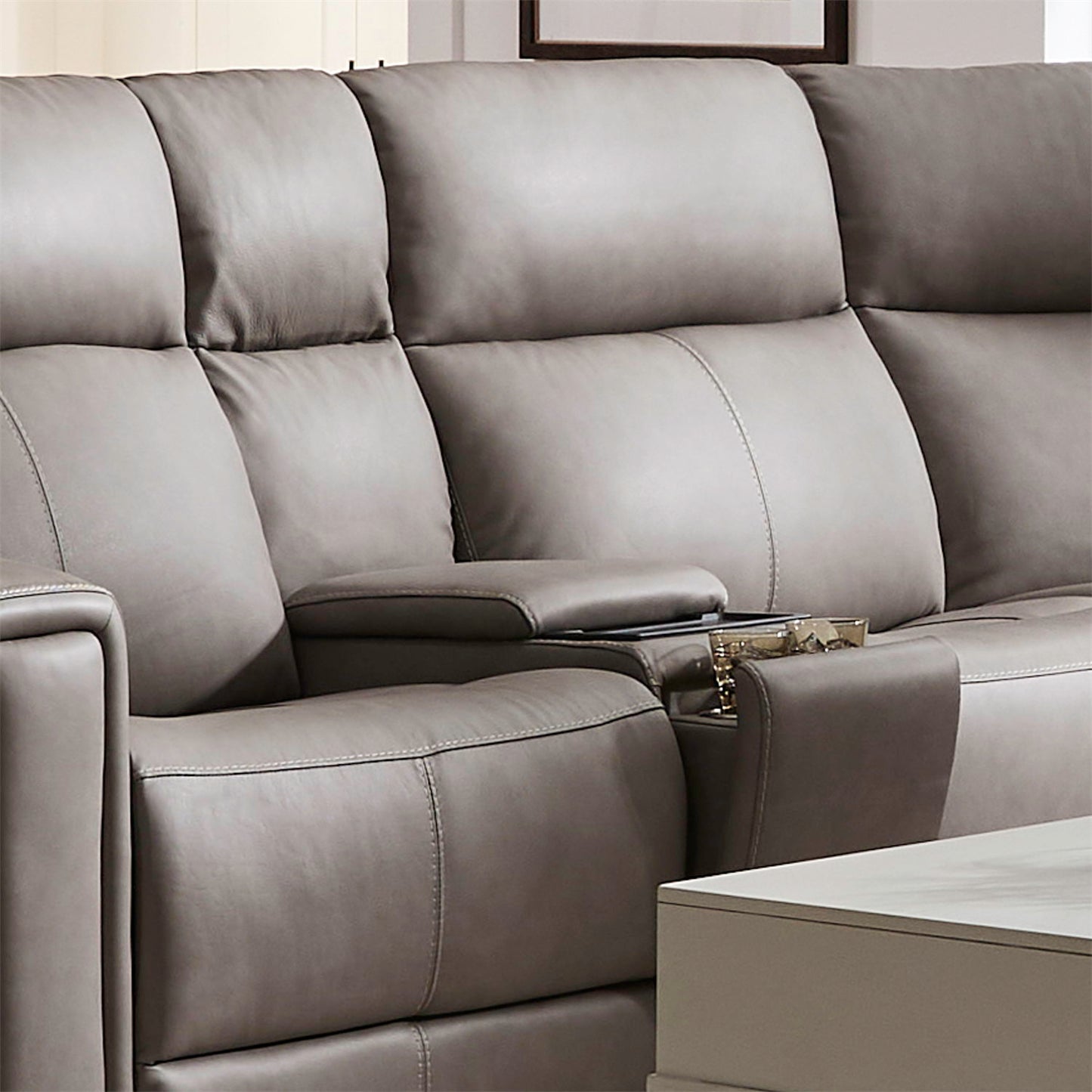 Camden - Console - Aline Light Gray