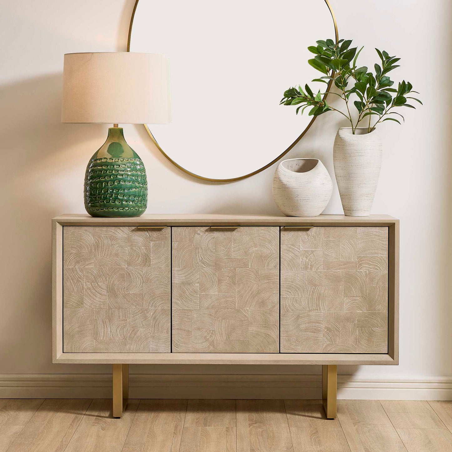 Maeva - 3 Door Cabinet - Light Wood